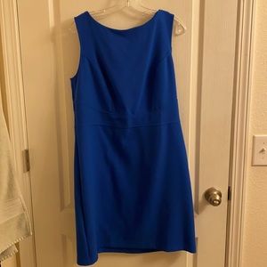 LOFT size 14 blue a line dress.